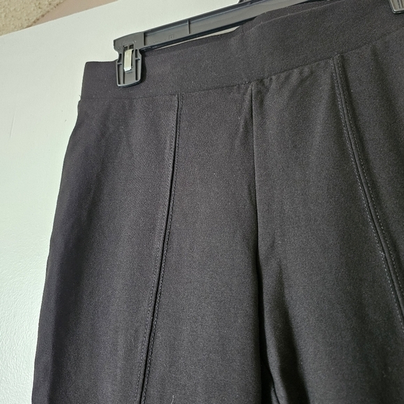 Time and True black legging type pinstriped pull on pants Size M - Picture 6 of 10
